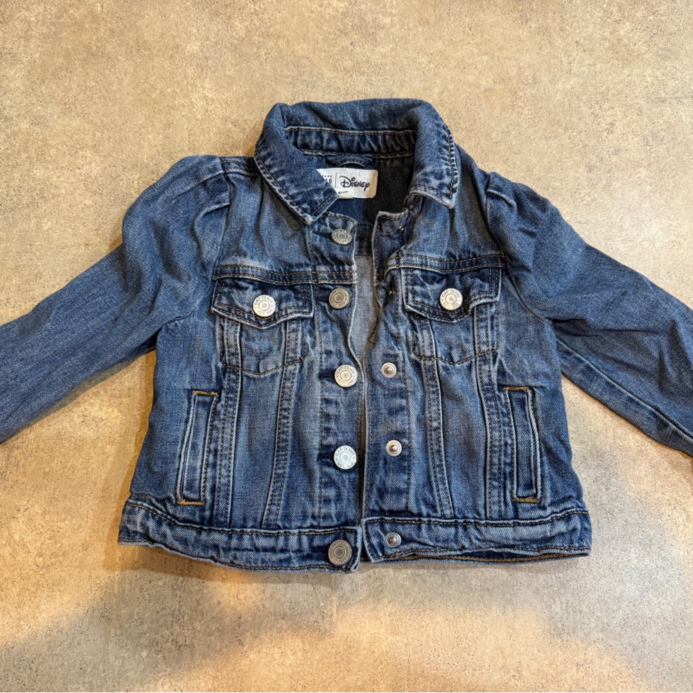 GAP/ Disney Classic Blue Kids Denim Jacket featuring Minnie Mouse